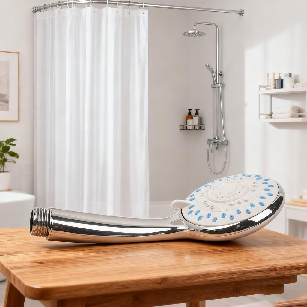 Accessories Bathing Duranle Shower Head Handset Round Large Mode Multiple Shower Water 0°- 90° 20cm Handset Heads