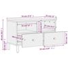 VidaXL TV Stand, Television Cabinet with Legs, TV Unit with Storage Living Room, Modern, Black Wood 356820