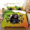 Bob Marley Leggende Musicali Giamaica Cantante 3D Nuovo Copripiumino Federa Set Biancheria da Letto Adulto Ragazzo Ragazza Decorazione Camera da Letto Matrimoniale Grande