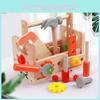 Repair Toolbox Wooden Screw Nut Disassembly Assembly Tool Table Children Toy