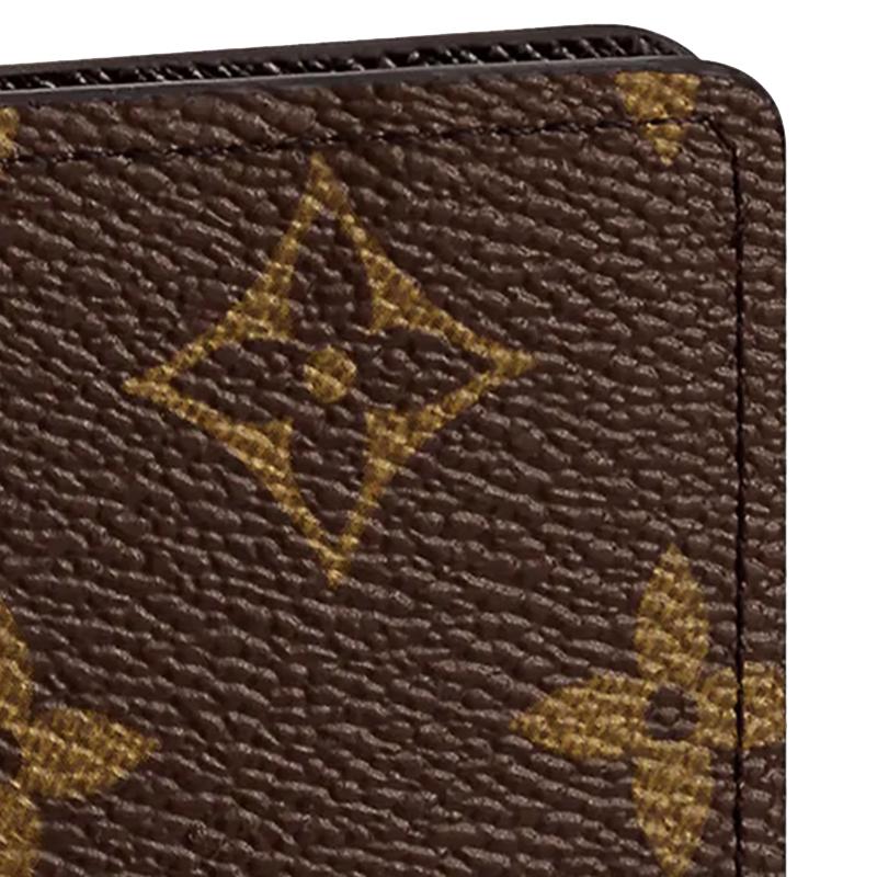 Louis Vuitton Monogram Canvas Short Wallet Men Wallet Brown M60111