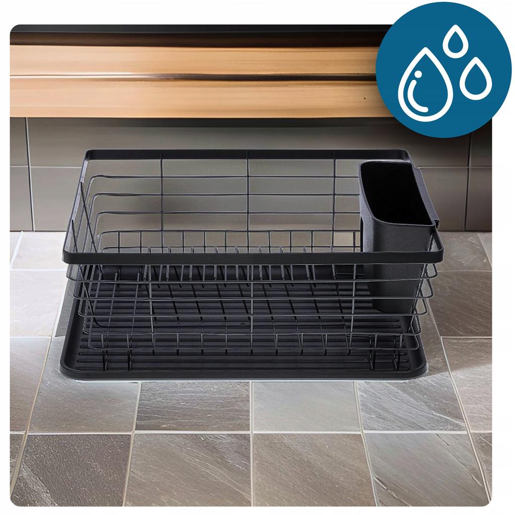 Dish Dryer Standing Basket Drainer For Dish Cutlery With Tray