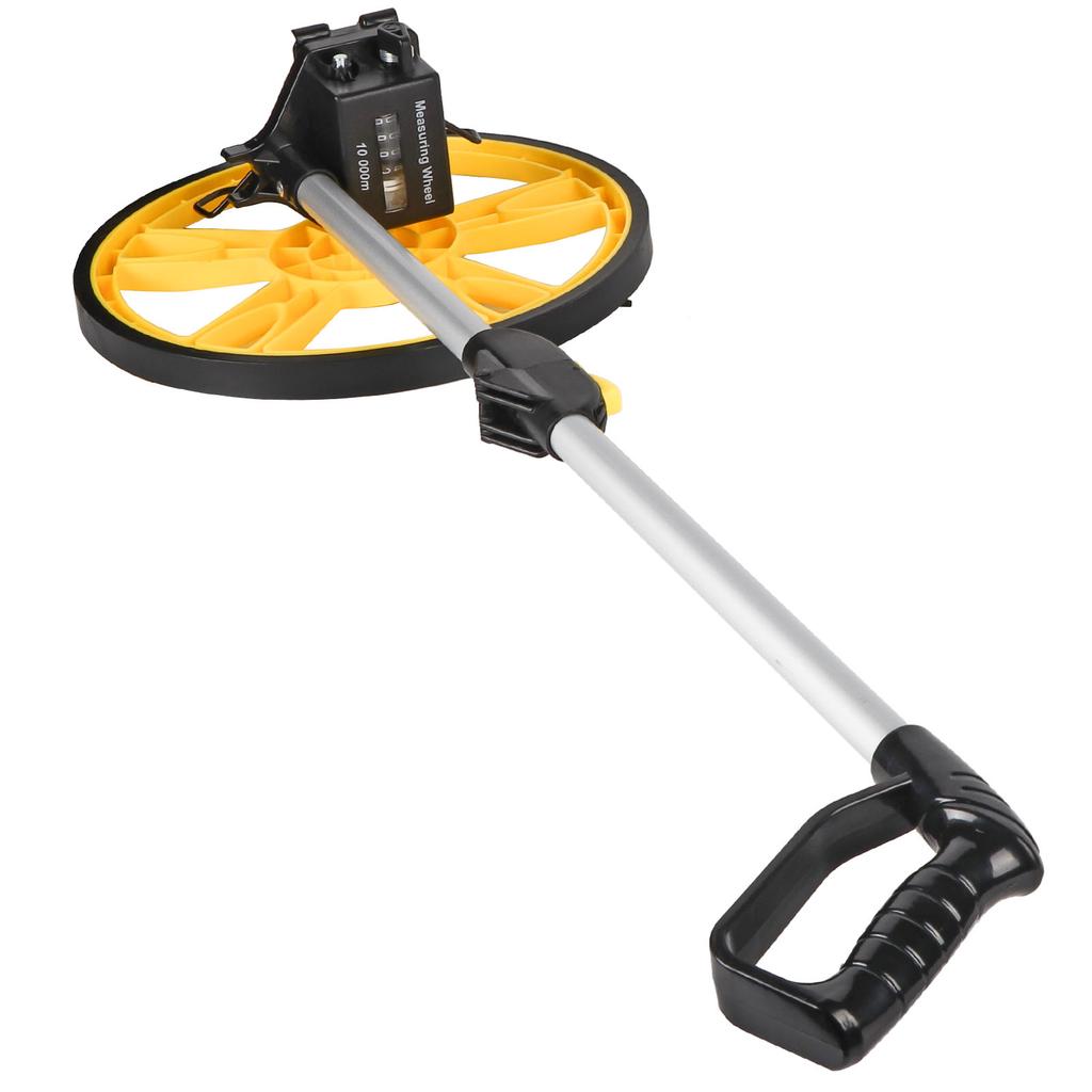 Foldable Distance Measuring Wheel, Material, Anti Slip Wheel, Large Folding Handle, High Accuracy, for Roads, Pavements, Land