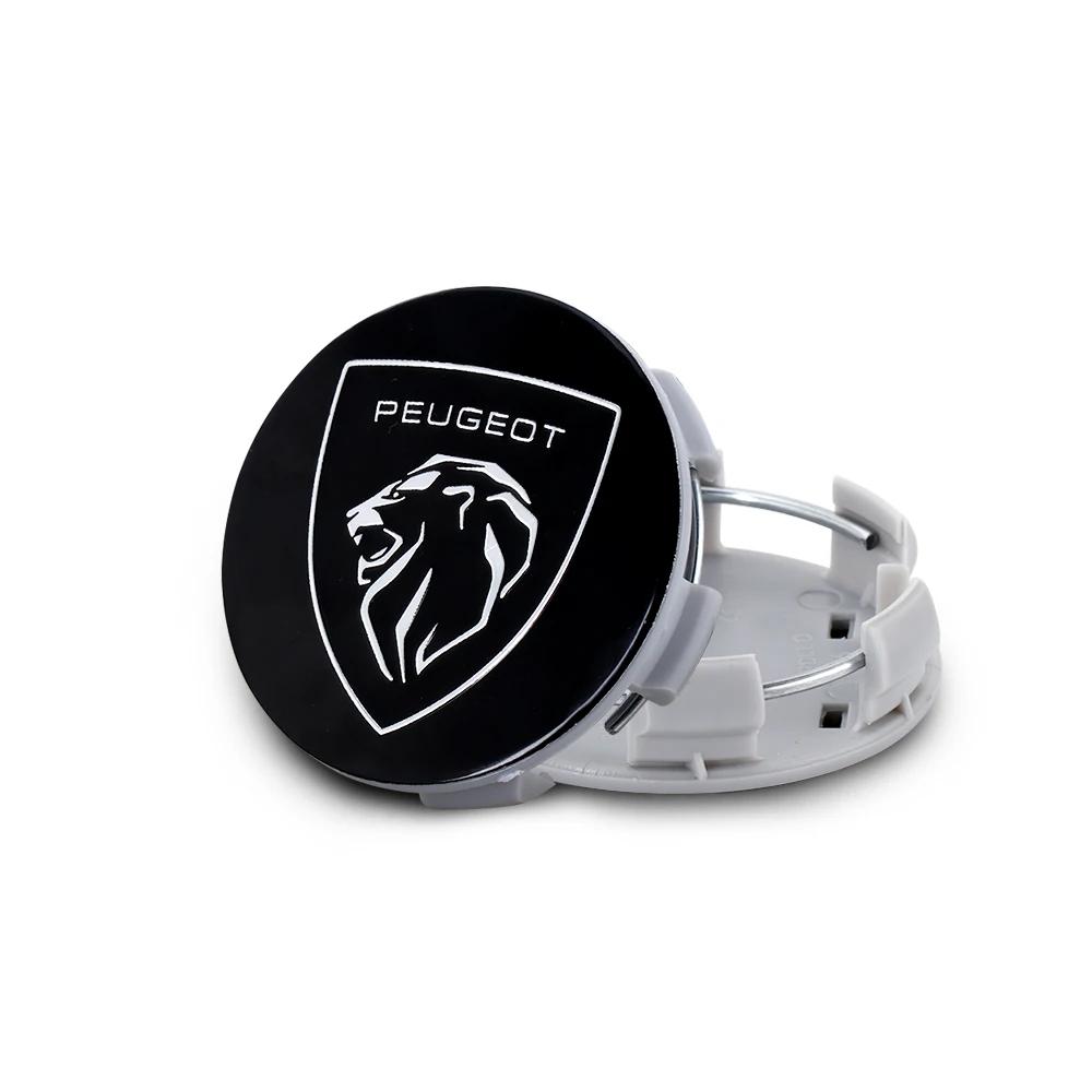 Car Emblem Wheel Hub Center Cover Accessories For Peugeot 206 307 308 G 3008 207 208 407 408 4008 508 2008 5008 301 205 309 2008