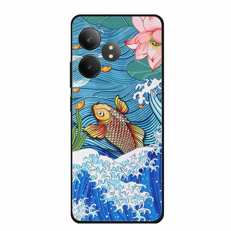 3D Emboss Case For Realme GT Neo6 Neo 6 SE 6SE Phone Case Flowers Silicone Soft Coque For Realme GT 6 T 6T Back Cover Case Funda