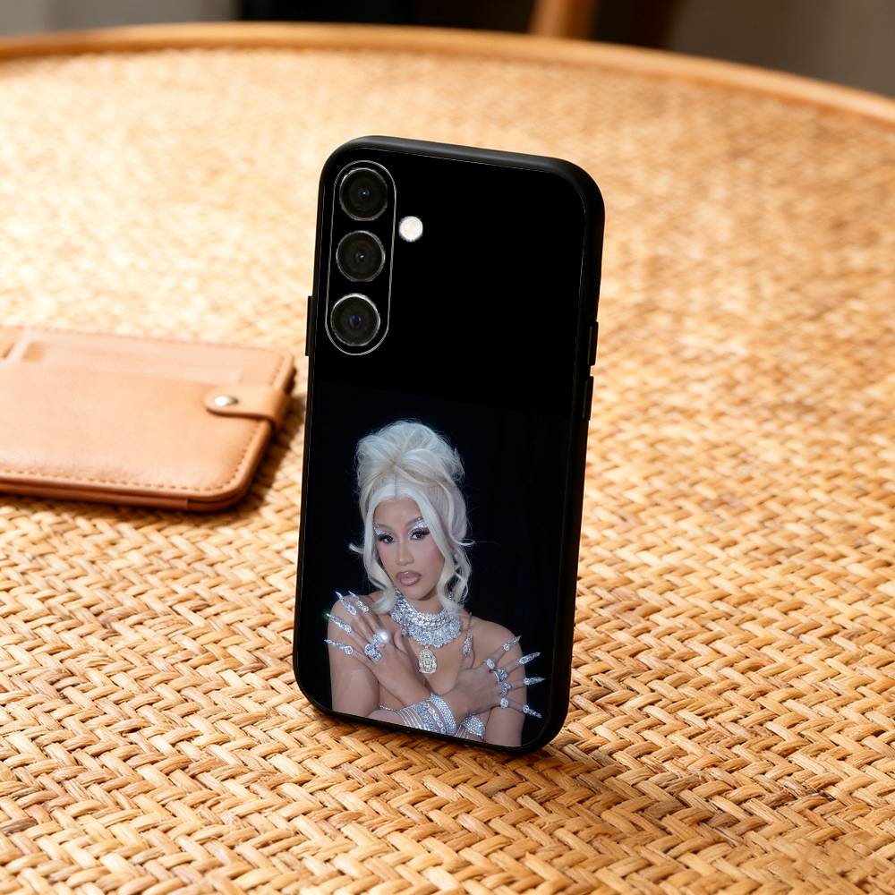 

Hot Rapper C-Cardi B Phone Case For Samsung A73,72,71,A52,51,40,41,A22,A32,31,A13, Soft Black Shell Samsung a32 4g