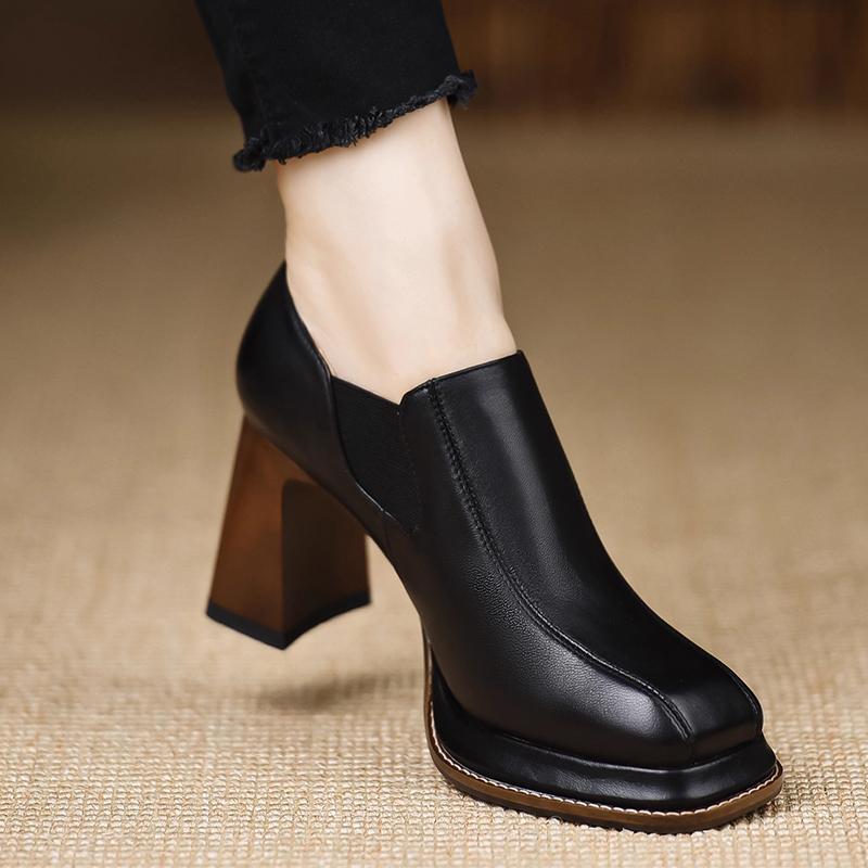 2026 High Heels Women's Shoes Chunky Fashion Dress Pumps Autumn Luxury Designer Shoes New Trend Elegant Sexy Zapatos De Mujer