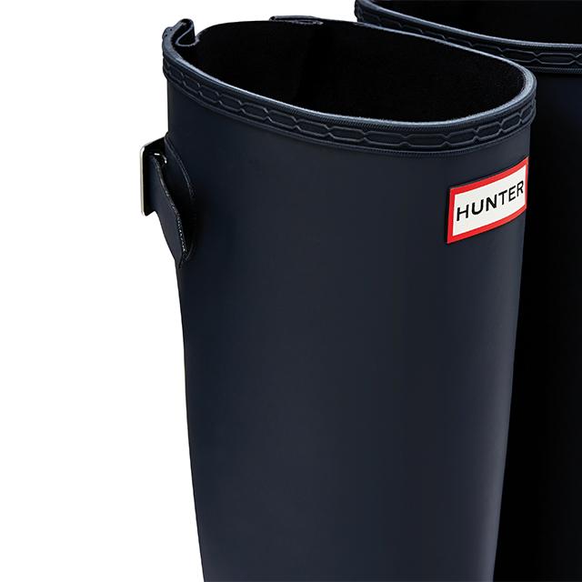 Hunter [Women] Original Back Adjustable Tall Rain Boots - Navy Wft1001Rmanvy