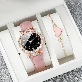 Women'S Multi-Piece Set Women'S Compact Watch Versatile Luxury Exquisite Accessories Quartz Wrist Watch