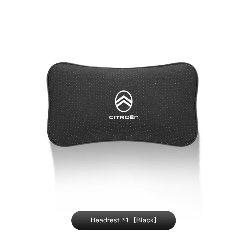 Neues Wildleder Autositz Kopfstütze Memory-Schaum Lendenkissen für Citroen C6 2CV VTS DS3 RD3 Cactus Saxo Jumpy C8 C-Elysee C15 CelyseeC6
