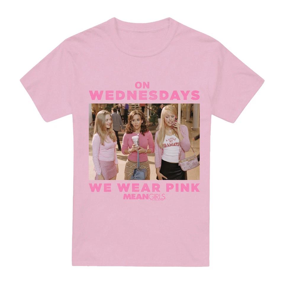Mean Girls Wednesdays We Wear Pink T Shirt S-4XL, Pink