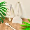 White Non-stick Silicone Spatula Oil Brush Food Clip Cooking Utensils Beef Meat Egg Kitchen Scraper Wide Pizza Cooking Tools