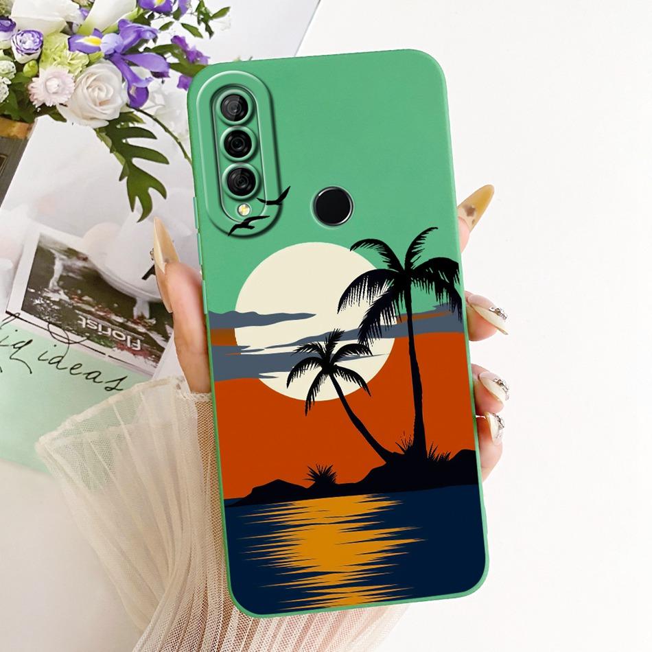 For Honor 10i HRY-LX1T Fashion Dusk Beach Painting Phone Case For Honor 10i Soft Silicone Shockproof Cases Bumpers
