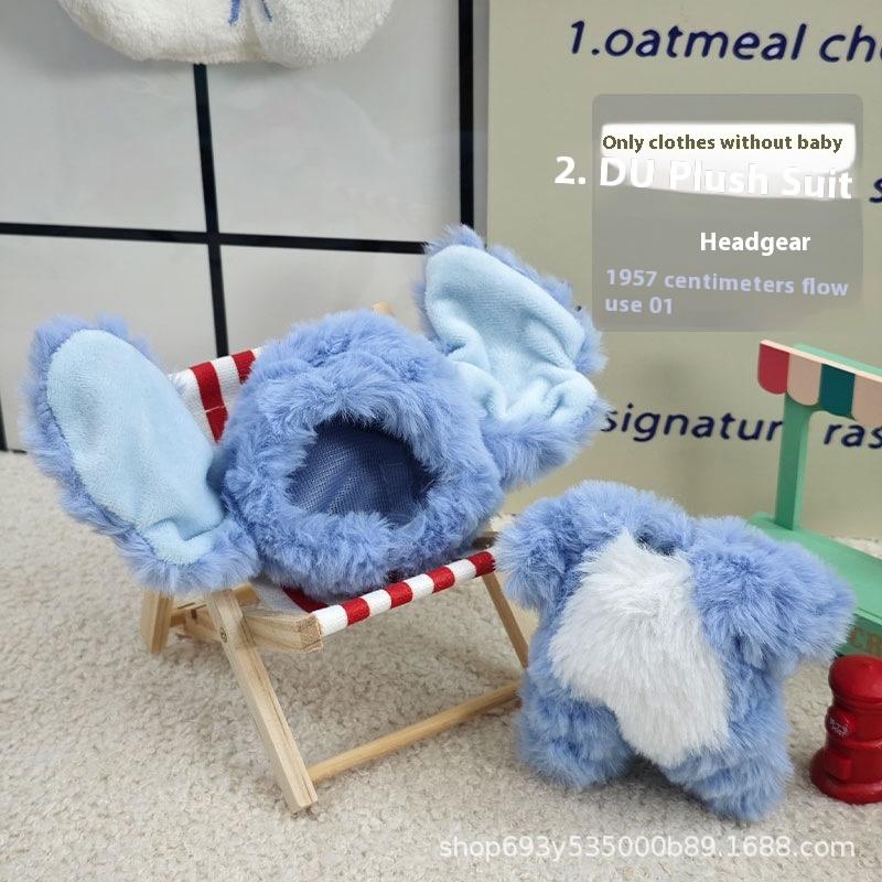 For Labubu/Cloths First And Second Generation Vinyl Figurine Dolls 17cm Cute Dress-Up Dress, Plush Suit Clothing Accessories