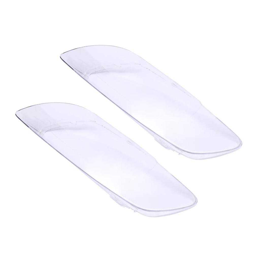 2PCS Front Headlight Glass Clear Cover 4L0941029 4L0941030 For Q7 2006-2015