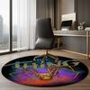 The Thing Printed Round Rug Carpet Chair Rug Area Rug Entryway Doormats,for Office Chair Living Room Bedroom Kitchen Room.