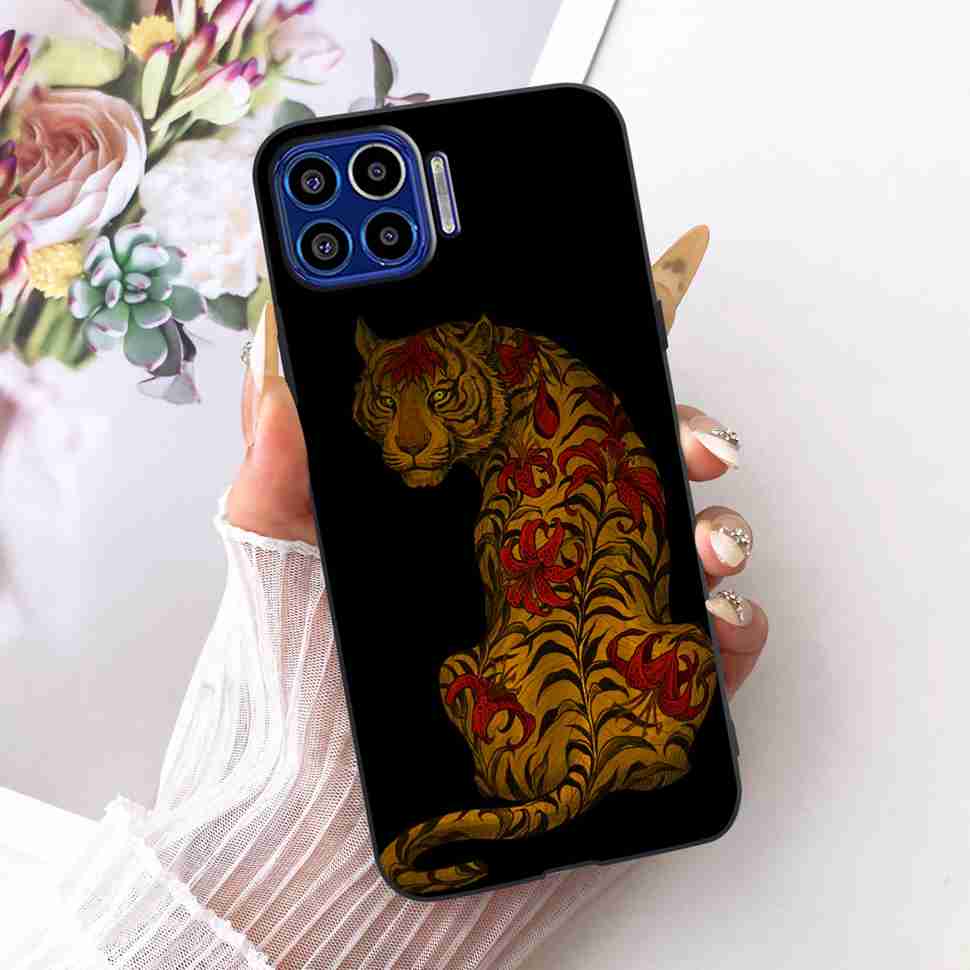 Für Motorola One 5G 6,7" Hülle Neueste Beliebte Drucke Silikon TPU Schwarze Abdeckung Für Motorola One MOTO ONE 5G Handyhüllen Bumper