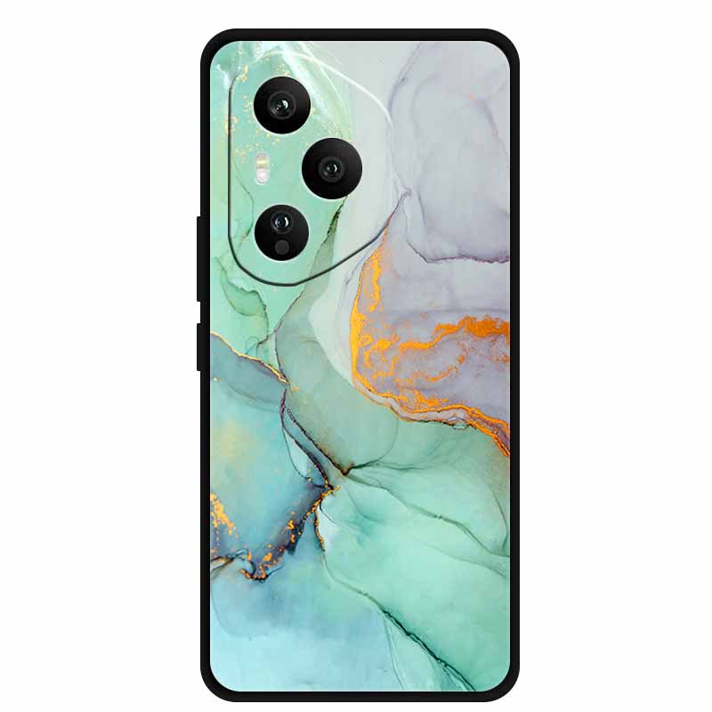 For Honor 400 Pro 5G Case Honor 400 5G Marble Painted Silicone Back Cover Cases for Honor 400 Pro/ 400 TPU Black Case 400 Pro 5G