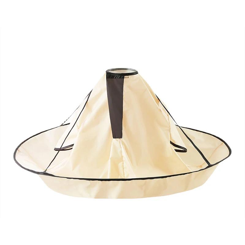 1PC Wasserdicht Erwachsene Haar Schneiden Mantel Faltbare Regenschirm Cape Salon Barber Hause Friseur Cape Abdeckung Tuch