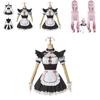Nekopara Chocola Vanilla Cat Maid Dress Cosplay Costume Wig Breathable Exquisite Workmanship