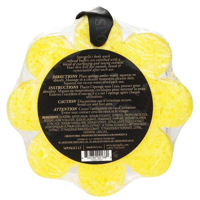 SPONGELLE Wild Flower Soap Sponge - Papaya Yuzu (Yellow)