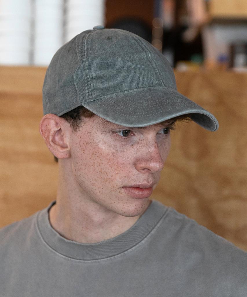 Chaebteo Standard Stone-Washed Ball Cap-Grey