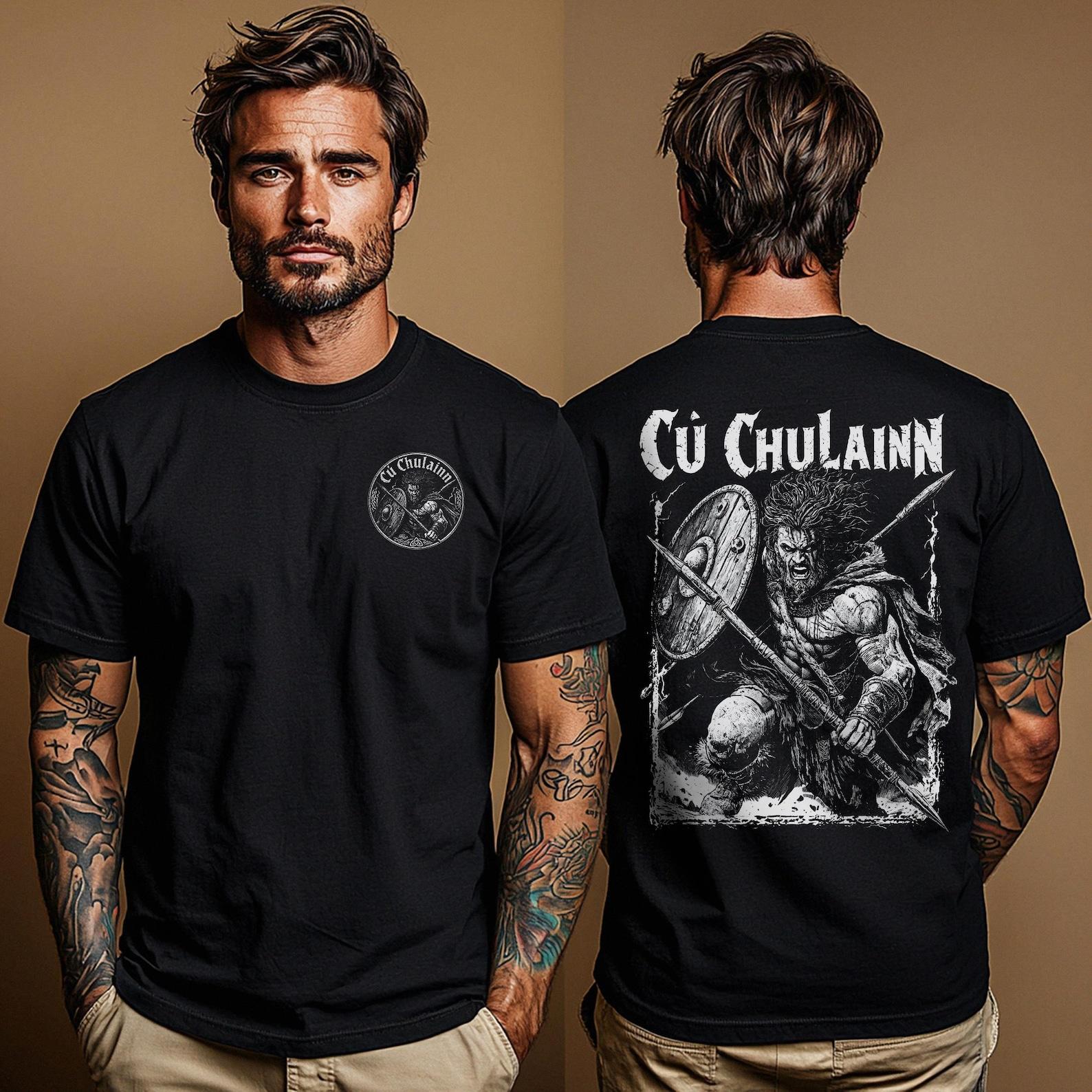Cú Chulainn Shirt: Celtic Warrior T Shirt | Irish Mythology Tee | Gaelic Hero Tee | Celtic Mythology Lover Gift | Pagan Unisex Shirt L