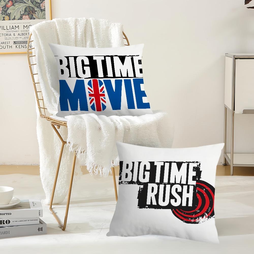 Music Band BBig TTime RRush Pillow Case Suitable For Bedrooms Living Rooms Cars Home Decoration