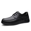 New Men's Leather Shoes First Layer Cowhide Casual Shoes Soft Sole Leather Middle-aged and Elderly Father Leather Shoes Fashion Men's Shoes