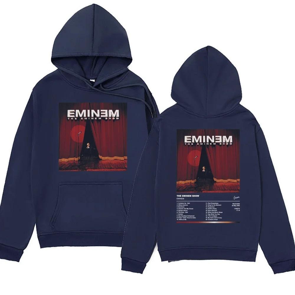 Eminem Singer Men's and Women's Hooded Sweatshirts 90s Retro Harajuku Clothing Casual Hoodies Fashionable Hooded Sweatshirts