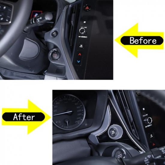 Glossy Piano Black Subtotal Mileage Panel Sticker For Subaru Crosstrek 24+