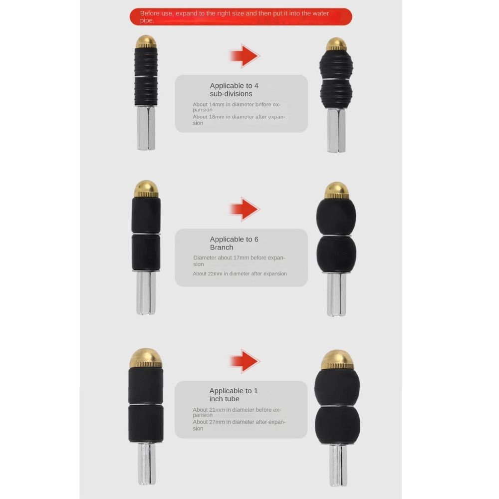 Metall Schmelzkleber Wasserstoppstift Gummi Reparatur Sanitärwerkzeugset Universal Wasserstoppnadel PPR-Rohr
