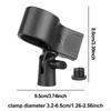 2 Microphone Holder Clips for Mounting, Adjustable Knob Included