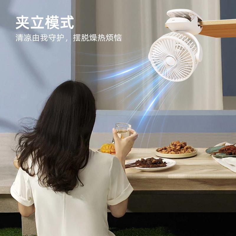 Electric Fan with Smart Features, Lighting, and Digital Display