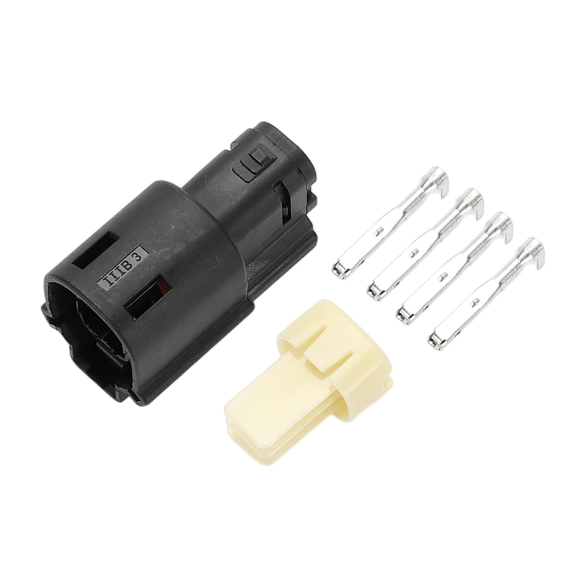 

INFINAUTO 1 Set 4 Pin Headlight Waterproof Connector Plug 1.5mm Series Female Wire Terminal чорний