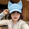 Cute Cat Ears Baseball Cap Y2k Sun Hat New Women Peaked Cap  Spring Summer