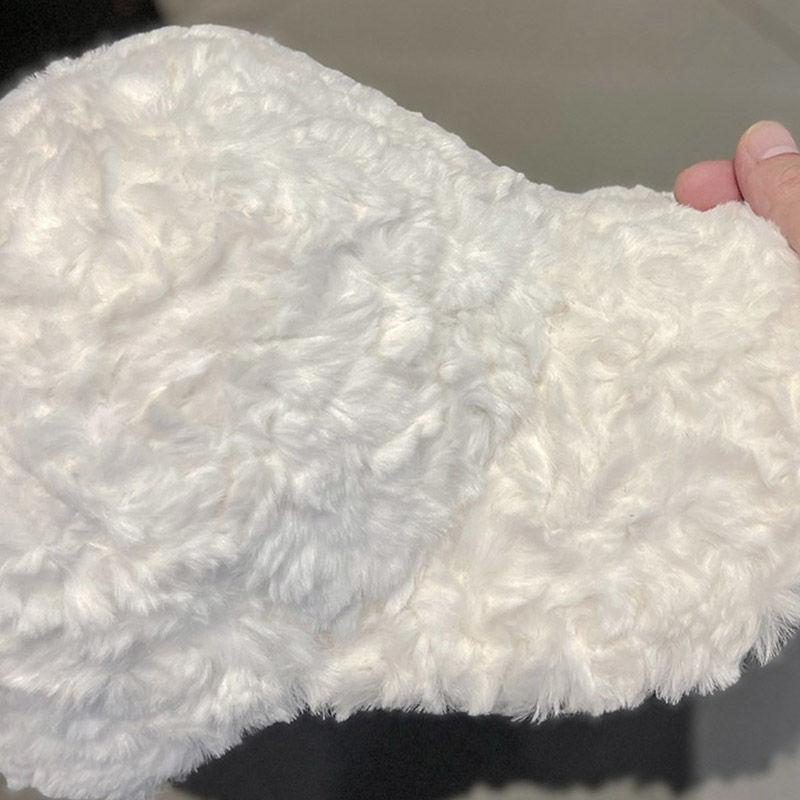 Lamb Wool Cap Children's Autumn and Winter Thickened Warm Sunshade Baseball Cap