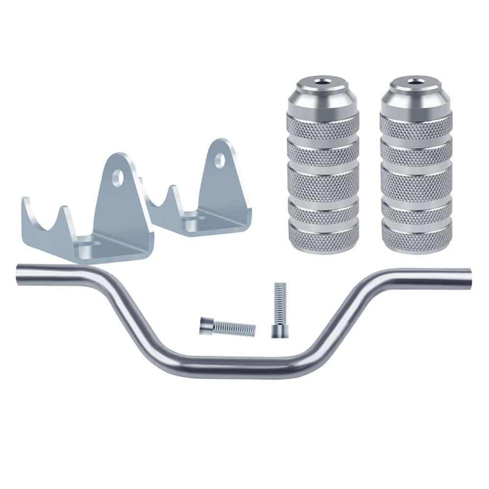 Универсальные алюминиевые ступеньки, подножки, подножки для скутеров, серебристые