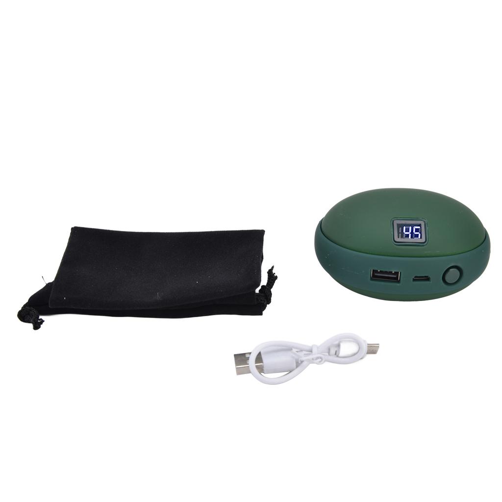 10000mAh 2 in 1 Mini Hand Warmer USB Rechargeable Electric Handy Warmer Winter Heating Tools