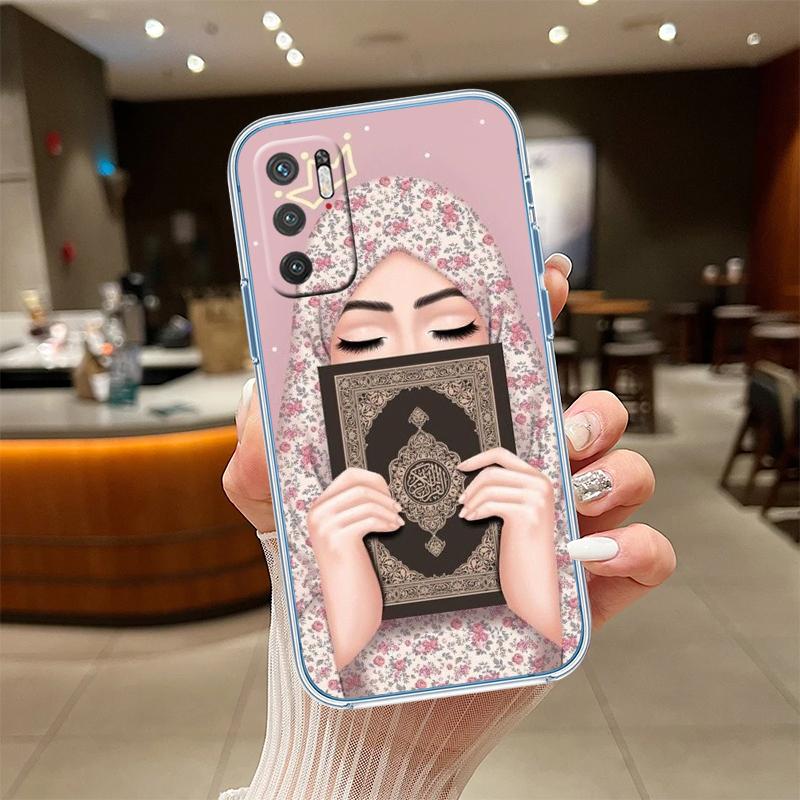 NH33 Islamic Muslim Girls text Phone Case for Motorola Moto G40 G04 G05 One Ace Action  Fusion + Plus Hyper Macro Vision Zoom