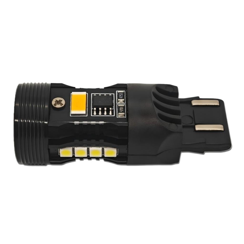 2 Pcs W21/5W LED Bulb 7443 12V No Error, Two Colors, EU-USA Off-Road