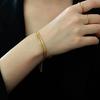 Women's Double Layer Titanium Steel Bracelet - 18K Gold Plated, Cold Style, Korean Trend, Friendship, Simple Yet Fashionable Design