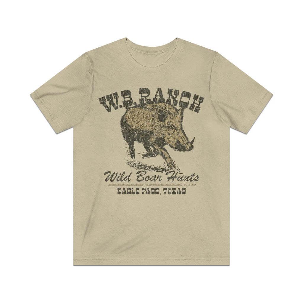 W.B. Ranch Wild Boar Hunts 1982 Vintage Men s T shirt 3XL
