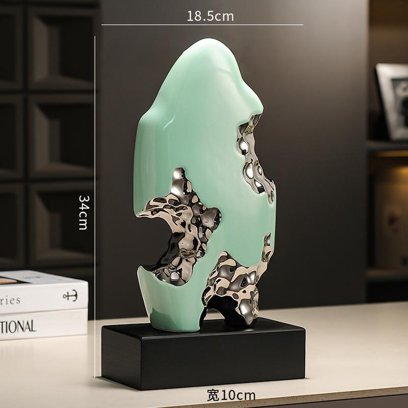 Zhaocai Stone Sculpture Decoration Hotel Restaurant Entrance Decoration Creative Ceramic Crafts Home Decoration Accessories