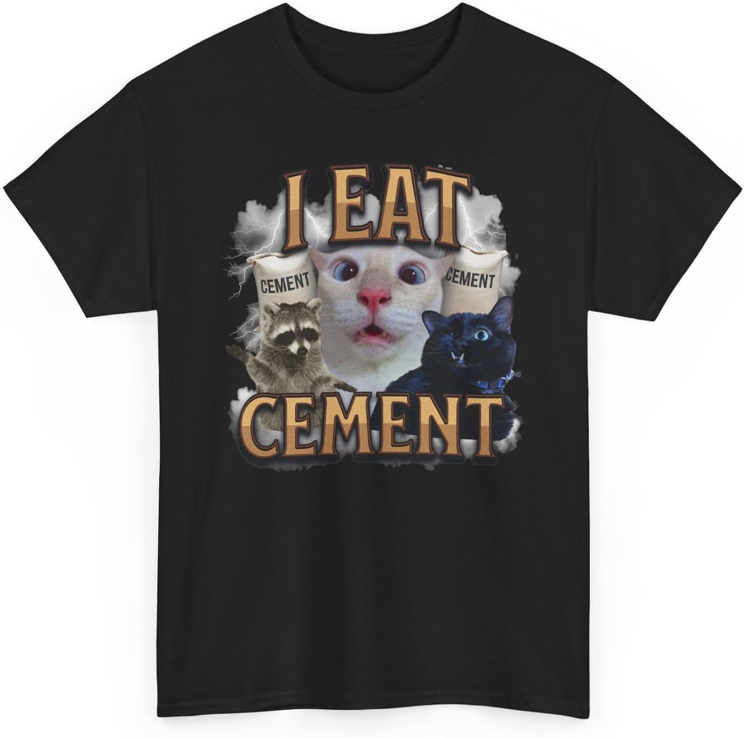 

I Eat CeUnisext Funny Cat Meme TShirt Casual Loose Streetwear TShirts Unisex Gifts Graphic Tee Camiseta Hombre Women Clothes 4XL