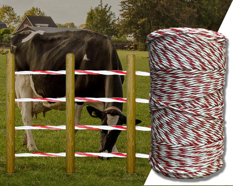 Steel Wire Braided Rope for Electric Fences - Farm & Ranch Livestock Conductive Rope Accessories