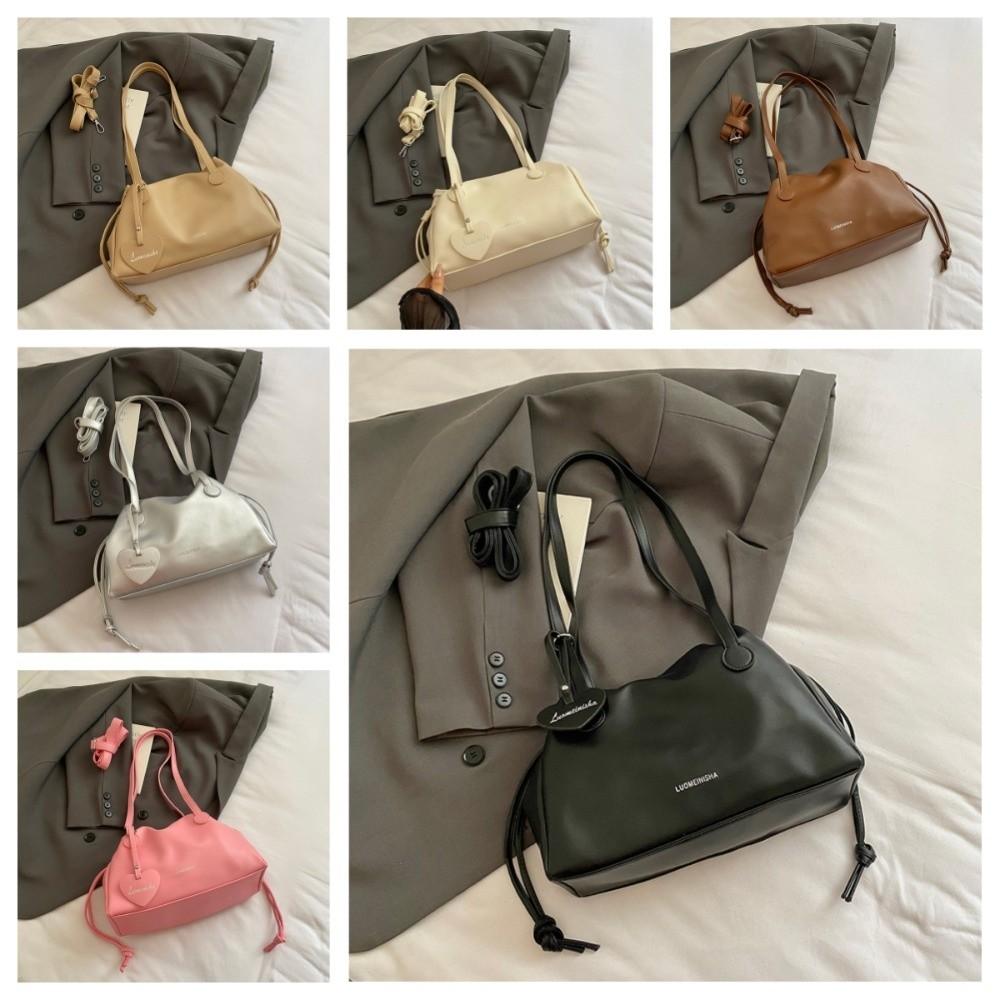 Love Pendant Large PU Handbag Shoulder Pouch Messenger Bag Versatile PU Underarm Bag  Women