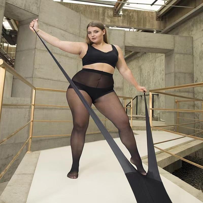 1PC Thin Large Size Tights Stockings Anti-hook Seamless Pantyhose Plus Size Lady