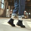 Dickies Genuine Leather British Style Short Martin Boots Men boots Black 194M50LXS28