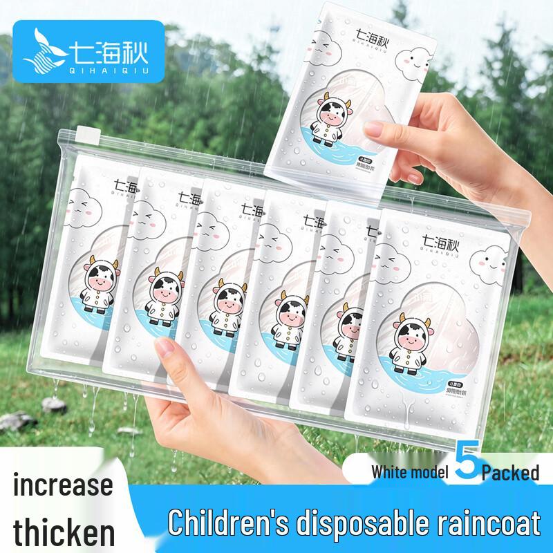 Portable Kids  Disposable Raincoat